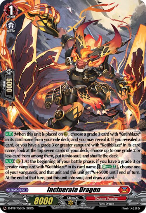 Incinerate Dragon (Foil)