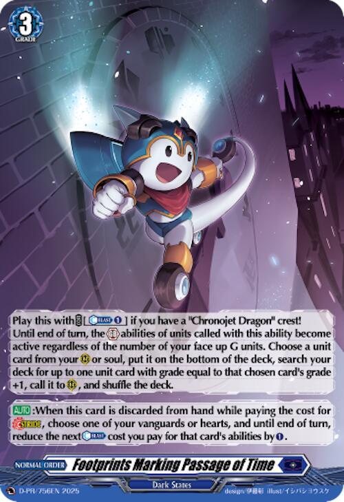 Footprints Marking Passage of Time (Foil) (D-PR/756)