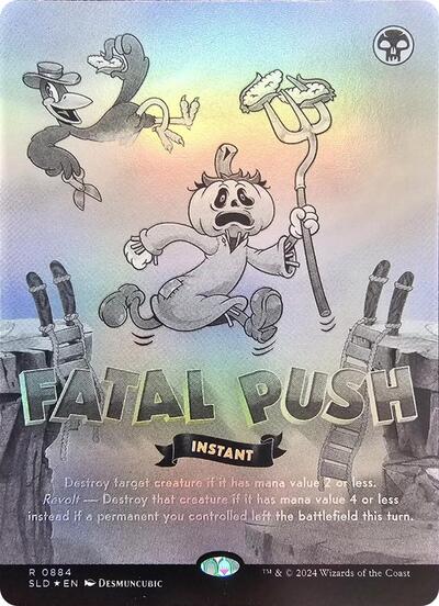 Fatal Push 0884 Black and White Foil
