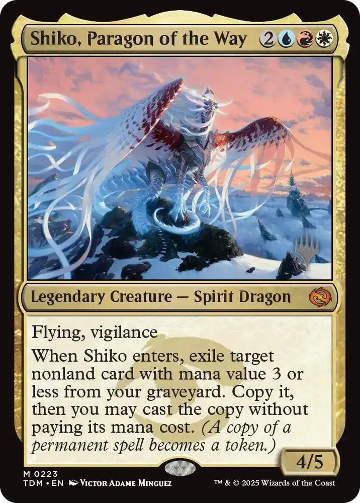 Shiko, Paragon of the Way — Promo Pack: Tarkir: Dragonstorm