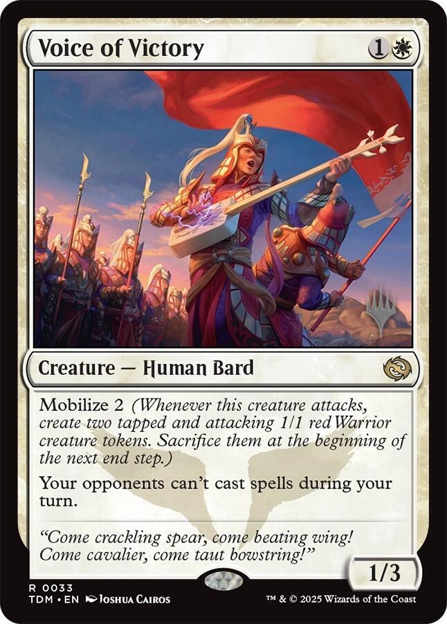 MTG 勝利の楽士/Voice of Victory　4枚セット　英語 Voice of Victory - Promo Pack: Tarkir: Dragonstorm - Magic: The