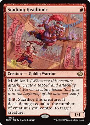 Stadium Headliner #122 – Prerelease Cards (Rare)