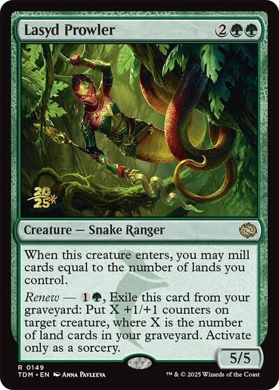 Lasyd Prowler (Prerelease) from PTDM #149s, Magic: The Gathering card