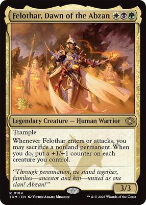 Felothar, Dawn of the Abzan #184 – Prerelease Cards (Rare)