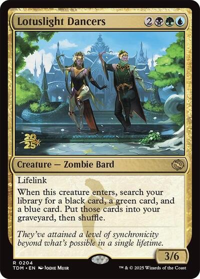 Lotuslight Dancers (Prerelease) from PTDM #204s, Magic: The Gathering card