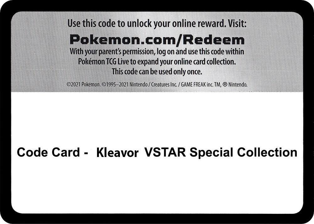 Code Card - Kleavor Vstar Special Collection