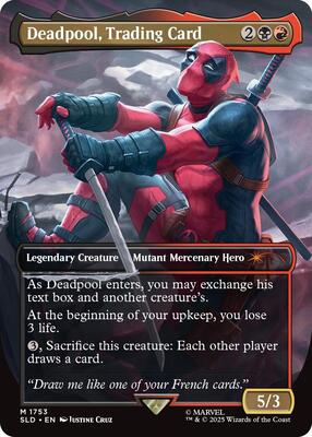 【MTG】Secret Lair Marvel’s Deadpool Foil① Secret Lair x Marvel's Deadpool: I Fixed It (You're Welcome