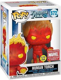 Human Torch Glow in the Dark (Marvel Collection Corps Exclusive)