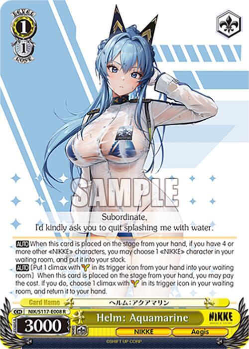 Helm: Aquamarine - GODDESS OF VICTORY: NIKKE - Weiss Schwarz