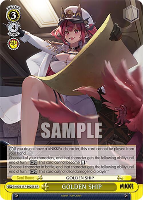 GOLDEN SHIP (SR) - GODDESS OF VICTORY: NIKKE - Weiss Schwarz