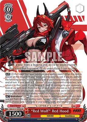 NIKKE SP サイン　レッドウルフ　レッドフード ヴァイスシュヴァルツ NIKKE レッドウルフレッドフード SP