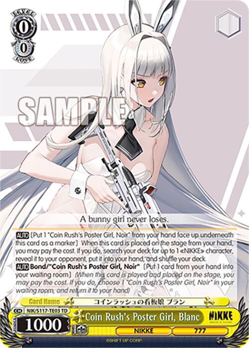 Coin Rush's Poster Girl, Blanc