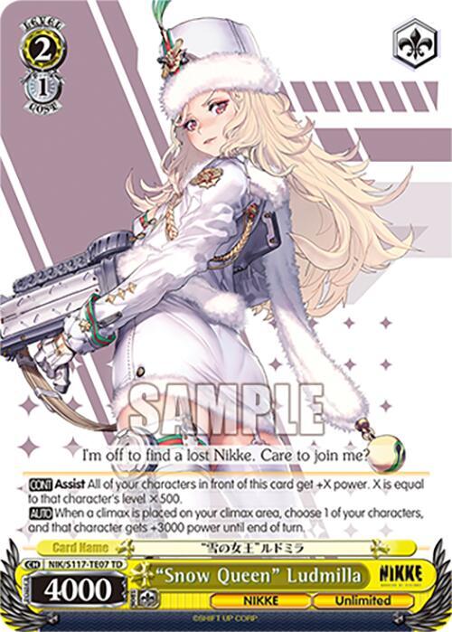Snow Queen Ludmilla GODDESS OF VICTORY NIKKE Weiss Schwarz Snow Queen Ludmilla GODDESS OF VICTORY NIKKE Weiss Schwarz