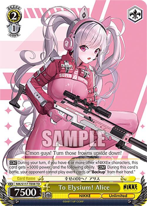 To Elysium! Alice - GODDESS OF VICTORY: NIKKE - Weiss Schwarz