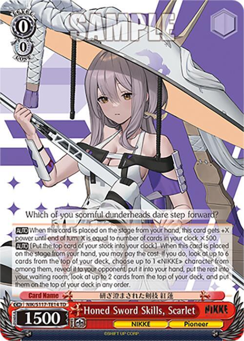 Honed Sword Skills, Scarlet - GODDESS OF VICTORY: NIKKE - Weiss