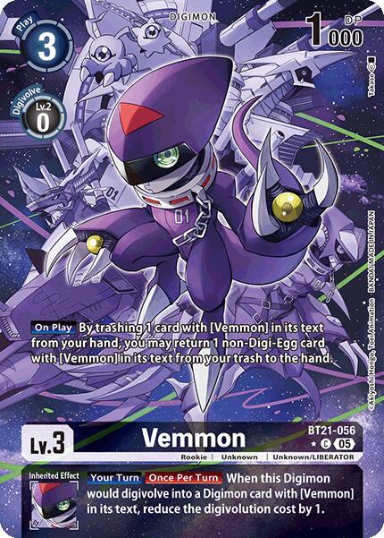Vemmon Alternate Art digimon card
