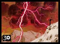 Wizards of the Coast Card Sleeves 30th Anniversary: Lightning Bolt Limited Card Sleeves for Magic (80-Pack)