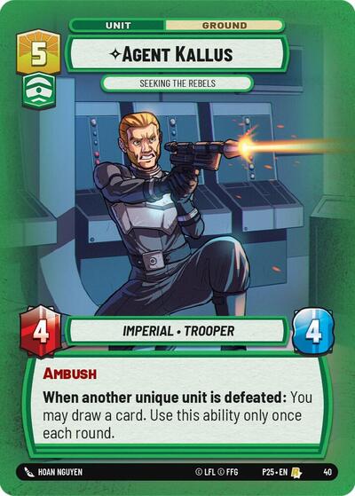 Agent Kallus - Seeking the Rebels card