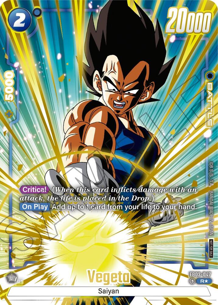 Vegeta (Alternate Art) (Limited Pack 01) - Tournament and