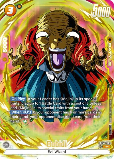 Babidi (Alternate Art) (Limited Pack 01) Tournament and Championship Promos Rare Dragon Ball card — value and price