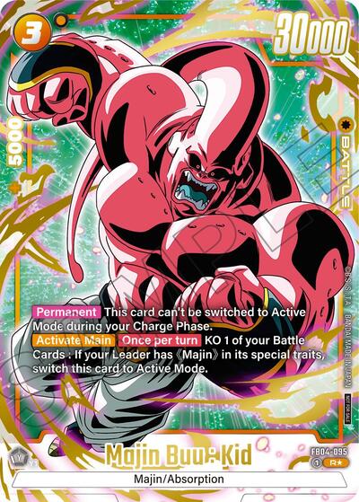 Majin Buu : Kid (Alternate Art) (Limited Pack 01) Tournament and Championship Promos Rare Dragon Ball card — value and price