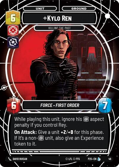 Kylo Ren - Killing the Past (Day 2) Organized Play Promos Legendary Star Wars Unlimited card — value and price