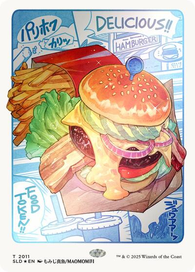 Food Token 2011 Rainbow Foil