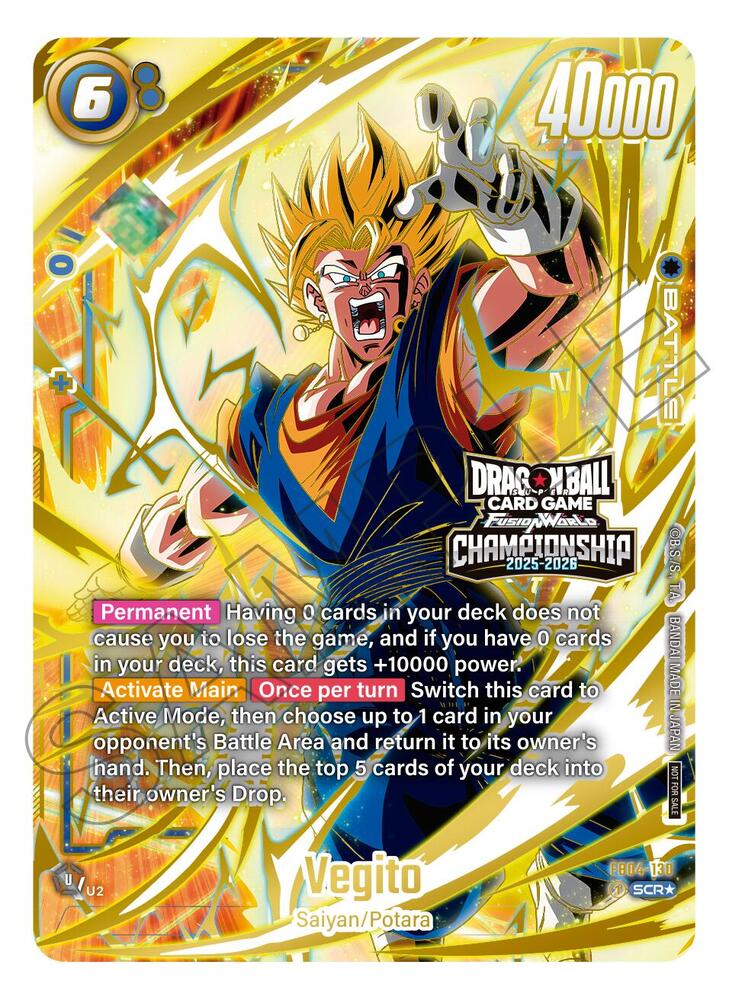 Vegito - FB04-130 (Alternate Art) - Fusion World Promotion Cards