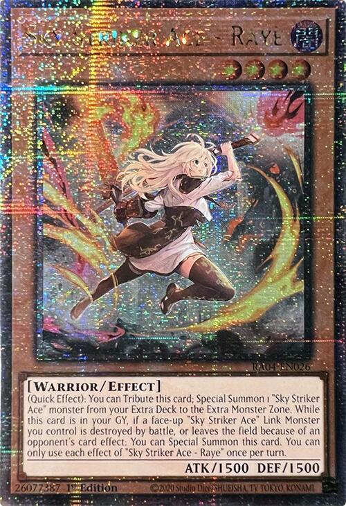 遊戯王 RA04-EN026 閃刀姫−レイ Sky Striker Ace - Raye (英語版 1st Edition 25th クォーターセンチュリーシークレットレア) Quarter Century Stampede Sky Striker Ace - Raye (New Art) (Quarter Century Secret