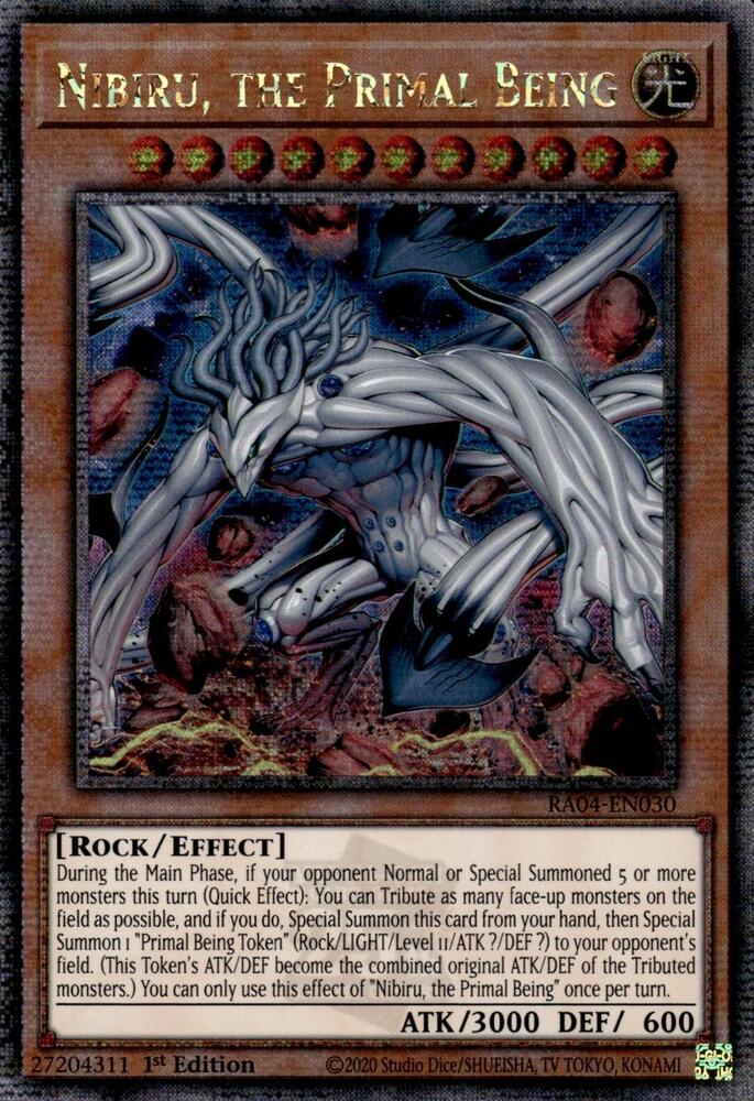 Nibiru, The Primal Being - RA01-EN015 - Ultra Rare 1st Edition Yu-Gi-Oh! Card