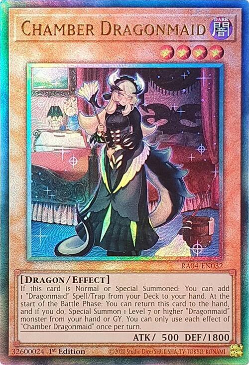 遊戯王CHAMBER DRAGONMAID 20TH SECRET RARE Yugioh Chamber Dragonmaid ETCO-JP026 20th Secret Rare Card