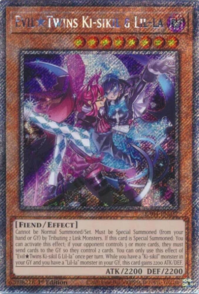 Evil Twins Ki-sikil & Lil-la (Platinum Secret Rare) - Quarter