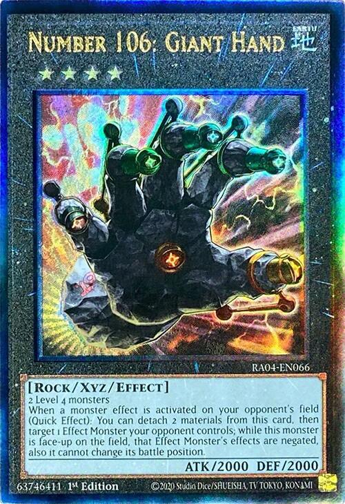 Number 106: Giant Hand (PUR) - Quarter Century Stampede - YuGiOh