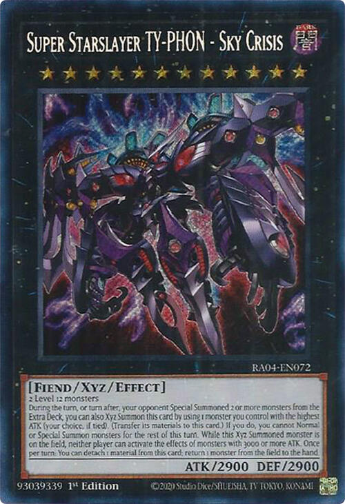 Super Starslayer TYPHON Sky Crisis (Secret Rare) Quarter Century