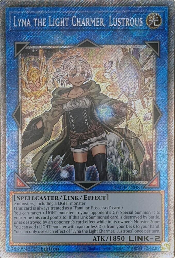 Lyna the Light Charmer, Lustrous (Platinum Secret Rare) - Quarter
