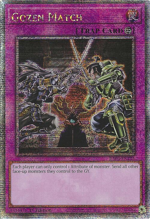 Gozen Match (Quarter Century Secret Rare) - Quarter Century