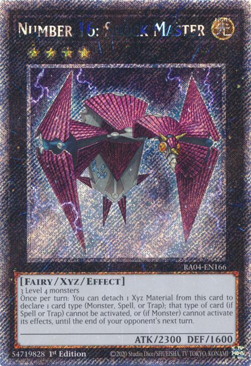 Number 16: Shock Master (Platinum Secret Rare) - Quarter Century