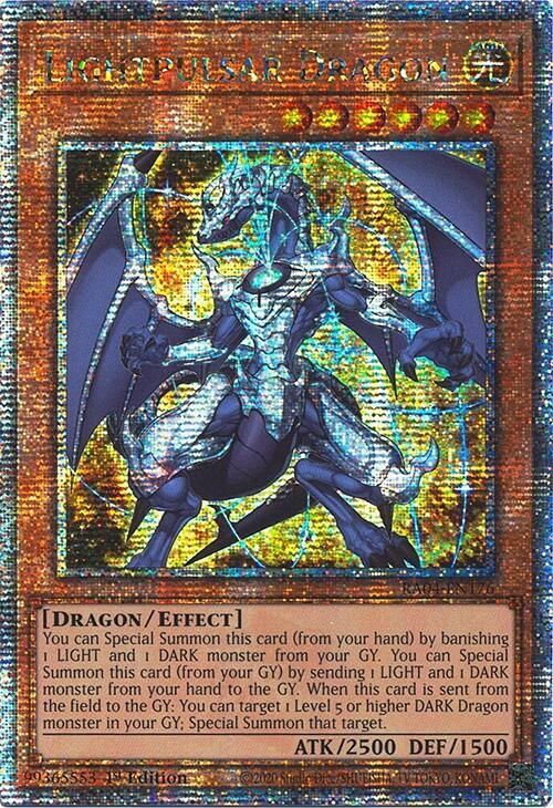 遊戯王4 Lightpulsar Dragon (Quarter Century Secret Rare) - Quarter Century