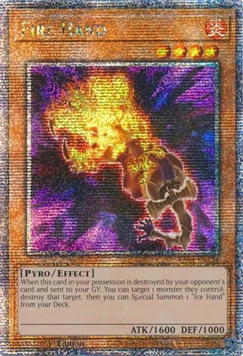 Fire Hand (Quarter Century Secret Rare) - Quarter Century Stampede