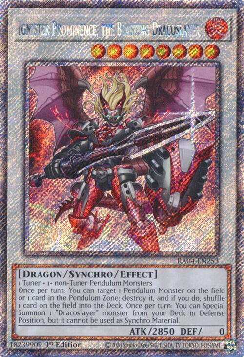 遊戯王 Ignister Prominence, the Blasting Dracoslayer (Platinum Secret
