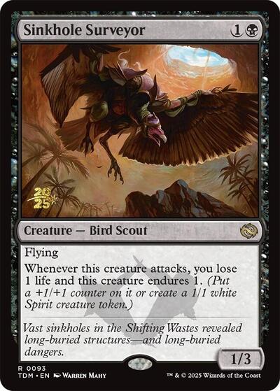 Sinkhole Surveyor (Prerelease) from PTDM #93s, Magic: The Gathering card