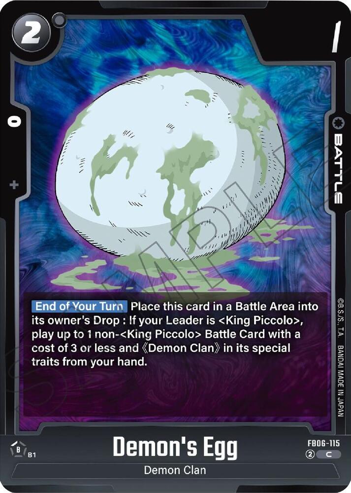 Demon's Egg - Rivals Clash - Dragon Ball Super: Fusion World