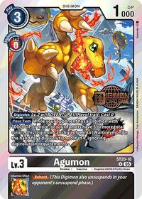 Agumon (Starter Deck 20: Protector of Light Release Event Cards)