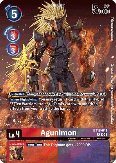 Agunimon (Rare Pull) World Convergence card price