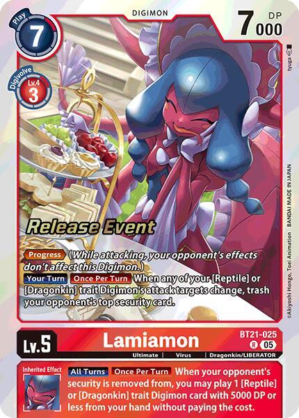 モンスターコレクションtcg 月夜の白兎　シーアンの太公望　ミヅチ　クラーケン Lamiamon - World Convergence Release Event Cards - Digimon Card
