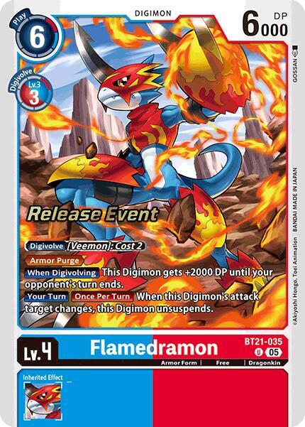 モンスターコレクションTCG「フレイム・ドミネーター（初版）」プロモ（◯） Flamedramon - World Convergence Release Event Cards - Digimon Card
