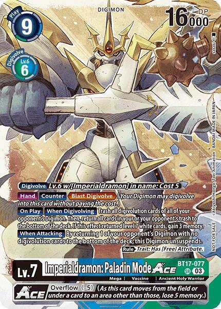 パルテノン Imperialdramon: Paladin Mode ACE (World Convergence Release Event