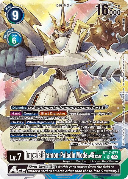 Imperialdramon: Paladin Mode ACE (World Convergence Release Event