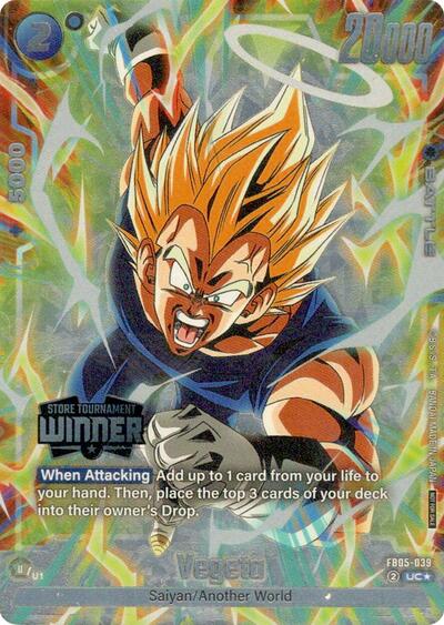 Vegeta (Tournament Pack -Winner- 06) Tournament and Championship Promos Uncommon Dragon Ball card — value and price