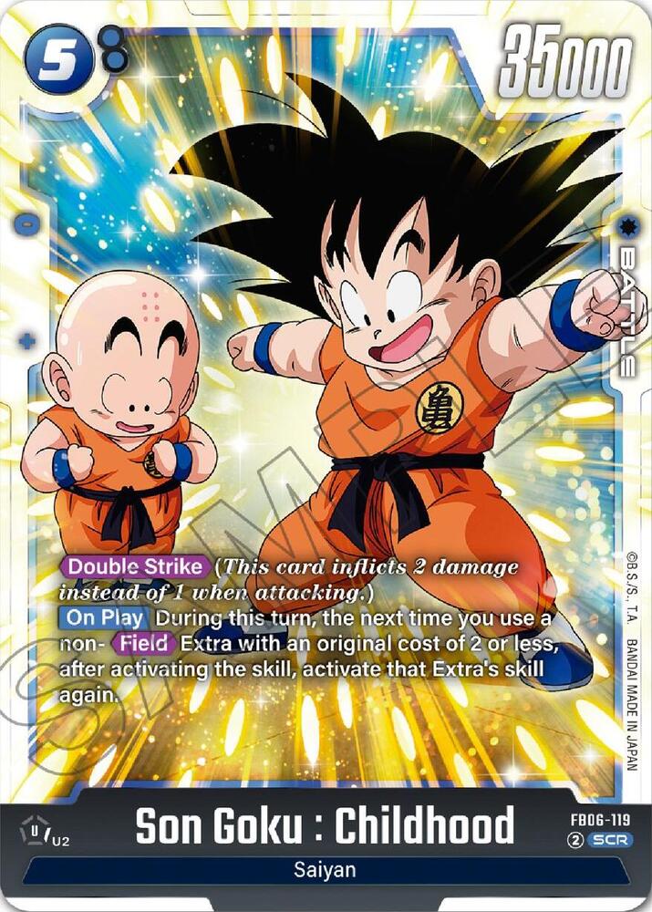 フュージョンワールド　 FB06-119 孫悟空:少年期SCR⭐︎ PSA10 Son Goku : Childhood - FB06-119 - Rivals Clash - Dragon Ball